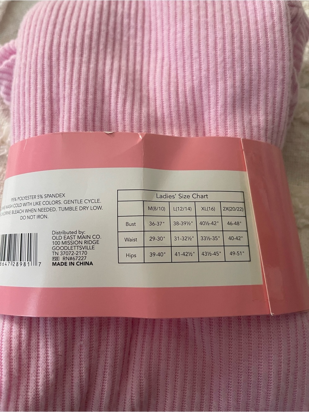 Bobbie Brooks Sleepwear soft long sleeve sleepshirt -pink #2729 - Picture 2 of 2